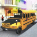 City school bus driver 3D thumbnail