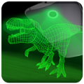 Dino park hologram laser thumbnail