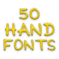 Hand Fonts 50 thumbnail