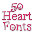 Hearts Fonts 50 thumbnail