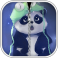 Panda Zipper Screen Lock thumbnail
