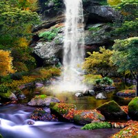 3D Autumn Waterfall thumbnail