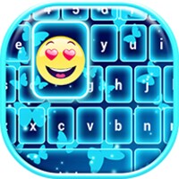 Neon Blue Emoji Keyboard thumbnail