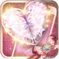 Pink Gold Fancy Theme: Glitter heart wallpaper HD thumbnail
