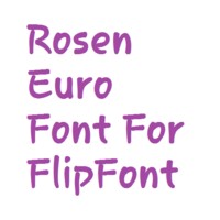 Rosen Euro font thumbnail