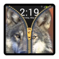 zipper lock screen - wolf thumbnail