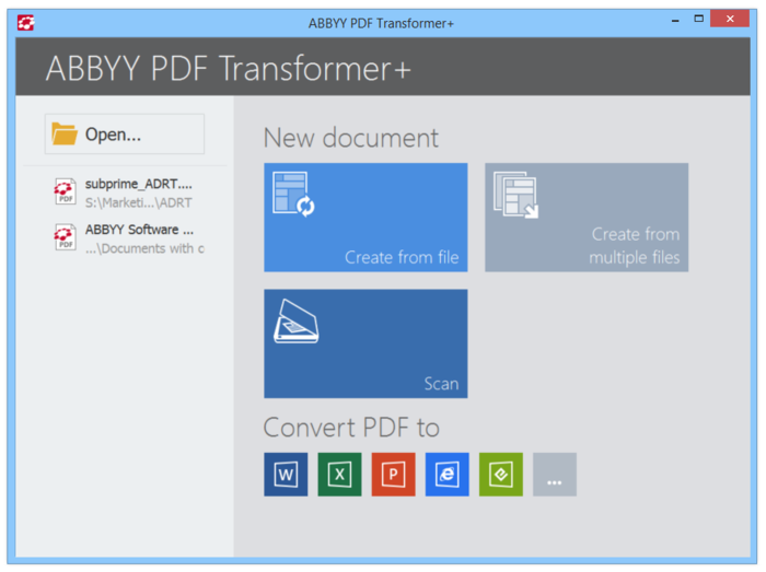abbyy finereader pdf transformer