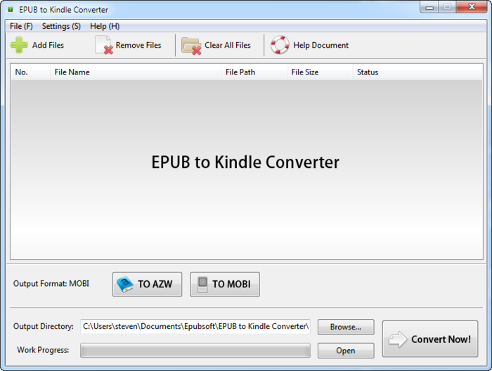 convert kindle to epub