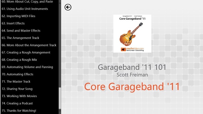 Learning GarageBand '11 for Windows 10 - Free Download