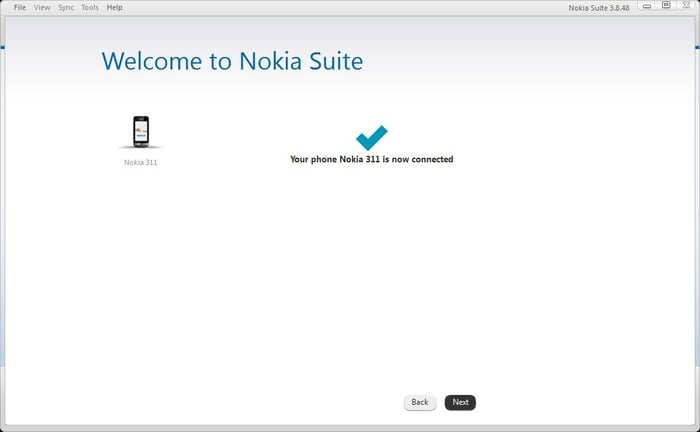 Nokia suite невозможно подключиться к услуге