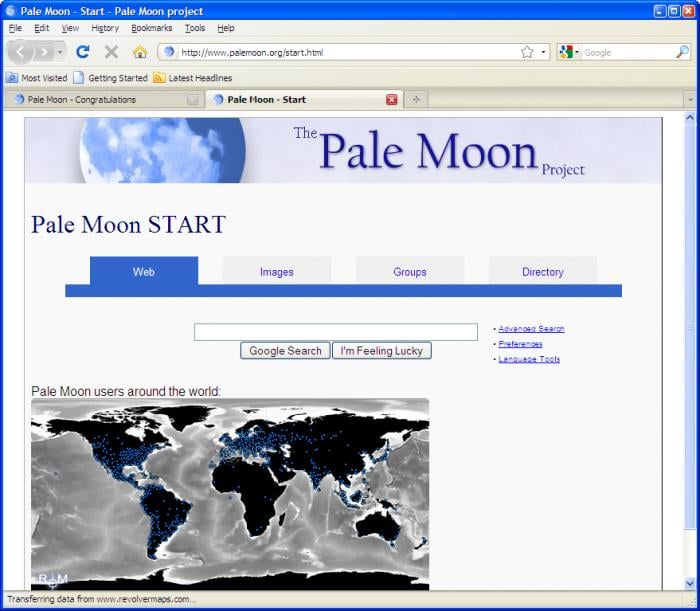 pale moon browser update