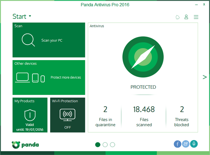 panda dome free antivirus offline installer