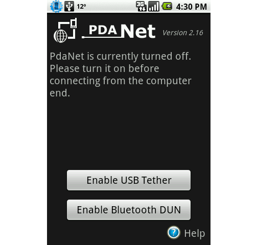 pdanet download for android