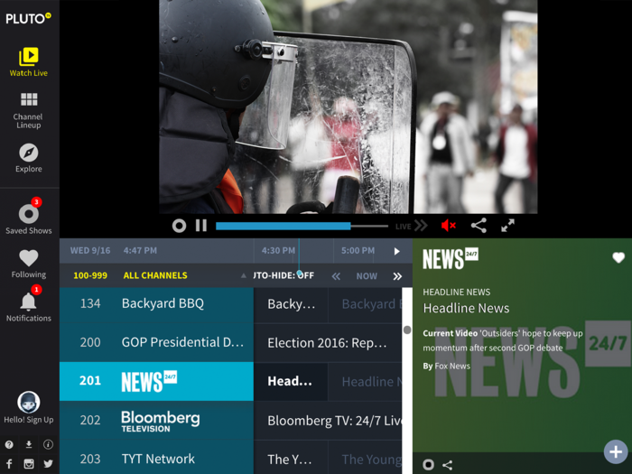 can you watch fox news on pluto tv