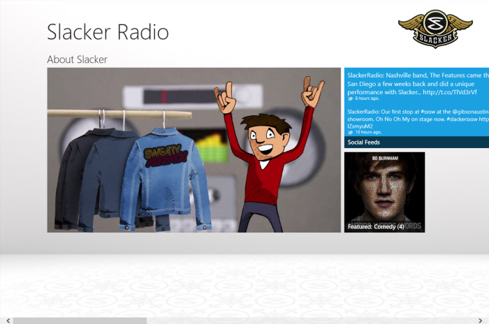 download slacker radio tesla sign in