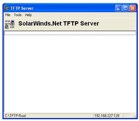 download using solarwinds tftp server