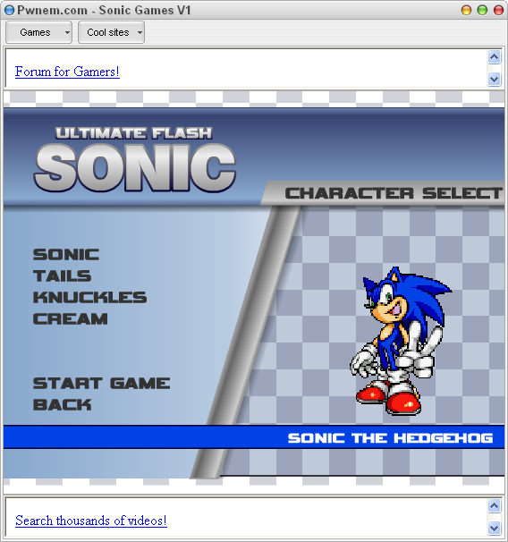 sonic online games free classic