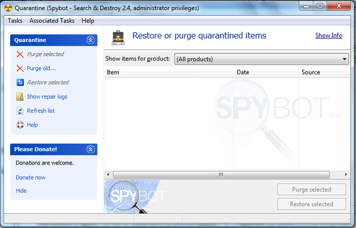 spybot search destroy malware