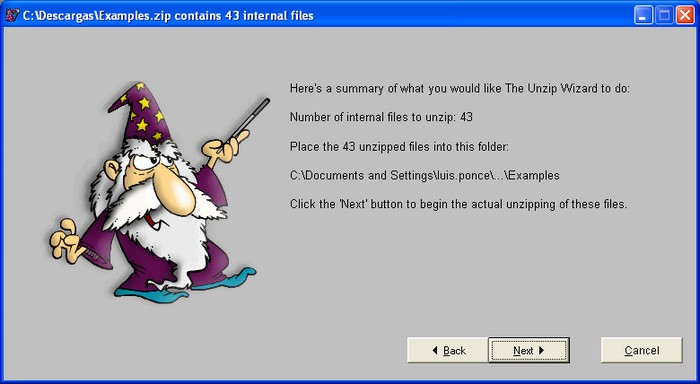 unzip wizard