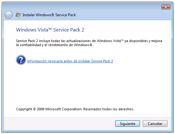 Service pack 2 para windows 7