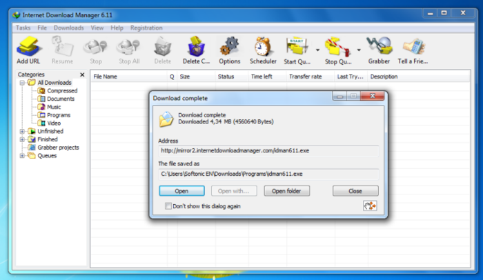 Internet Download Manager - Download Gratis