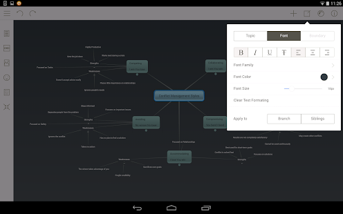 mind mapping software android tablet