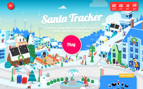 play santa tracker free online games