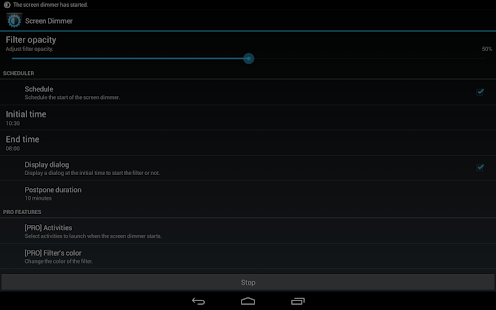 Dimmer программа для андроид