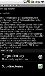 how to open a winmail dat file on android