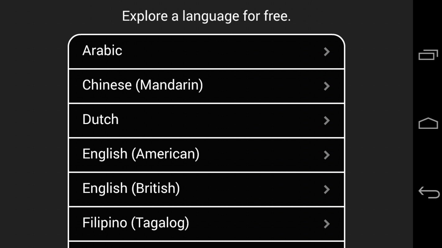 rosetta stone free download apk